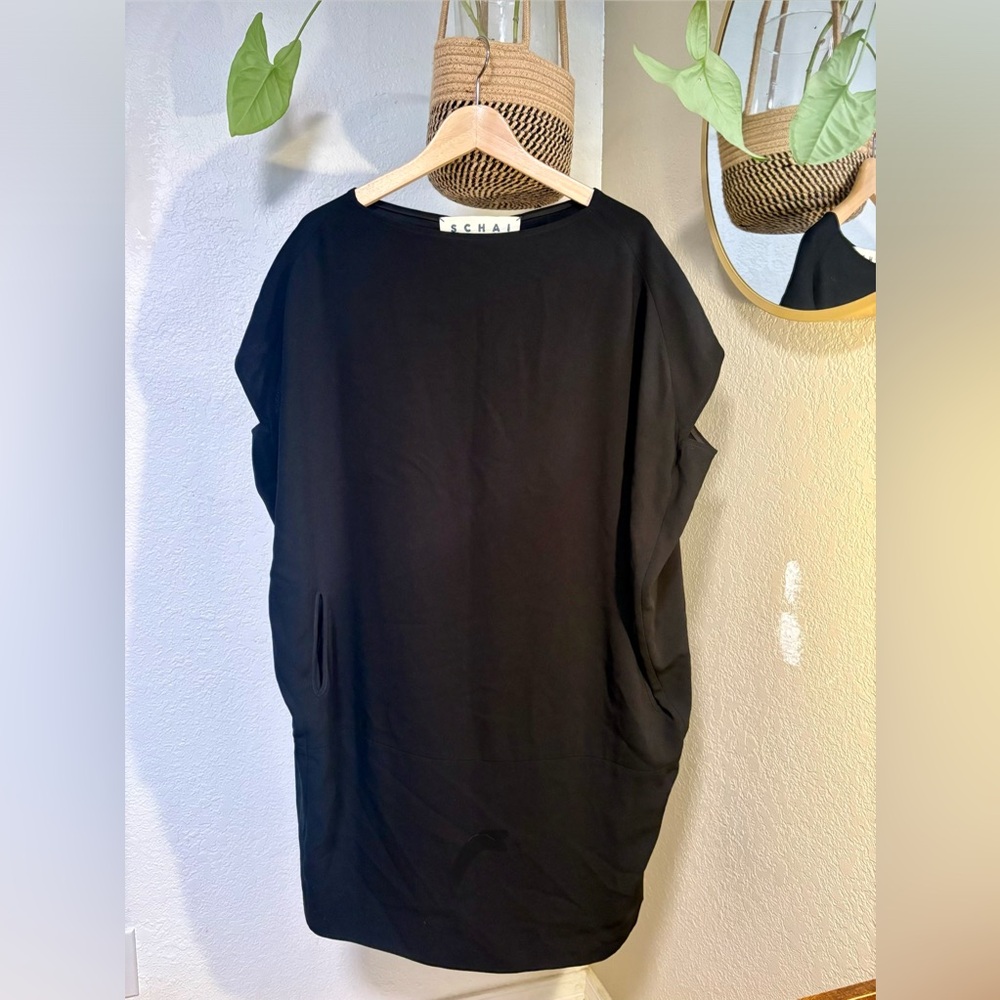 Black SCHAI cocoon dress, small to medium